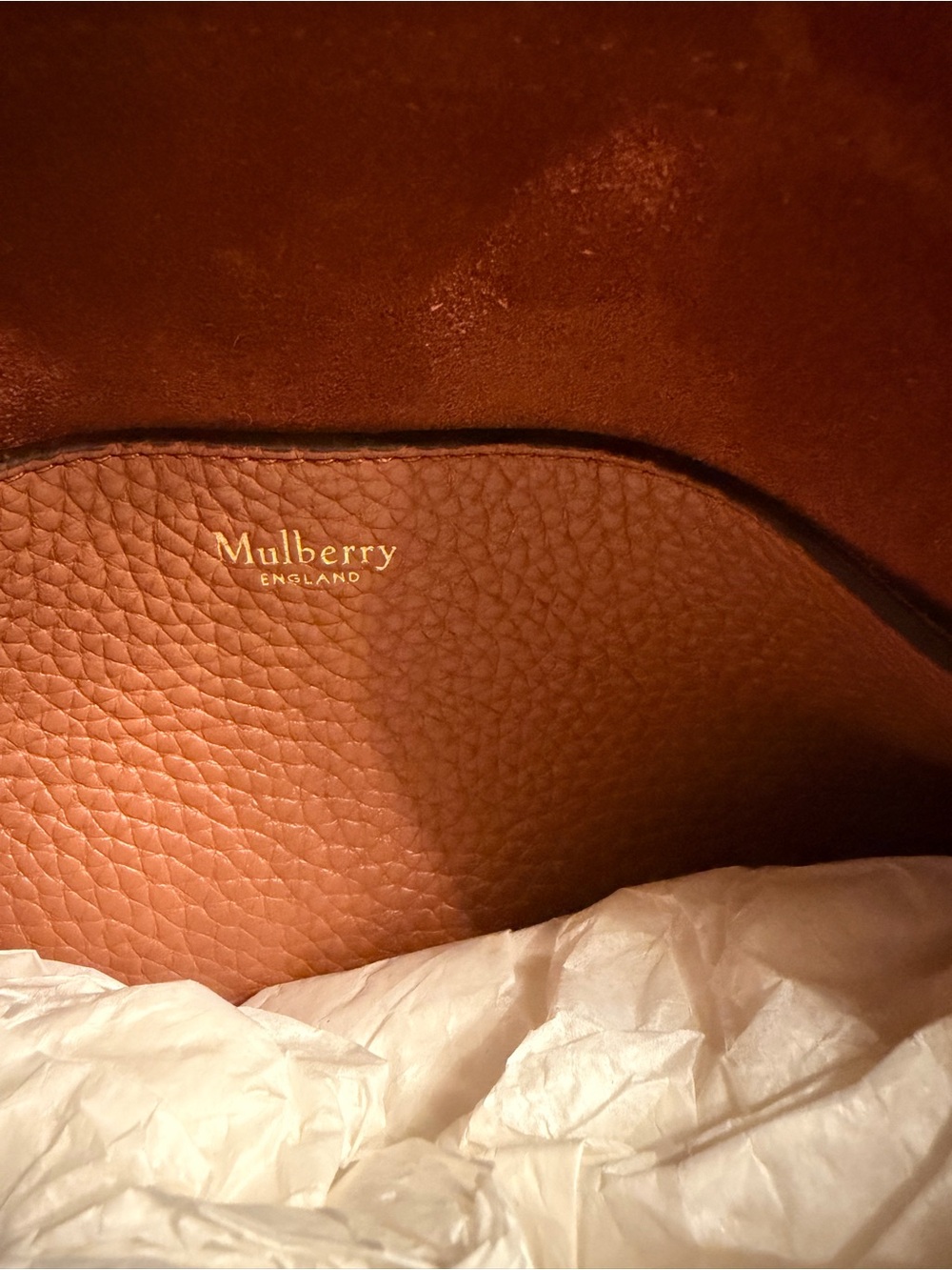 Mulberry Bright Oak Leather Braided Alexa- Handle Shoulder Bag - Picture 4 of 10